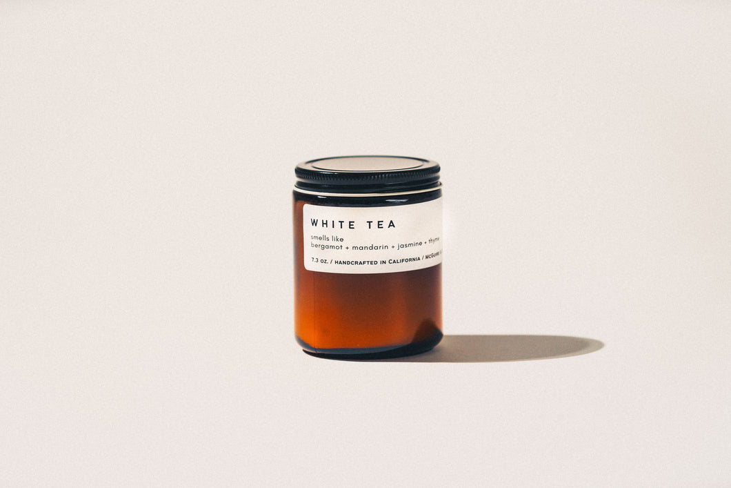 White Tea Jar Candle
